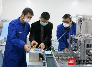 資陽高新區7戶企業加急生產防疫物資 醫用口罩與消殺用品雙線并進